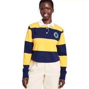 Target x Rowing Blazers Cropped Rugby Polo Shirt - NWOT